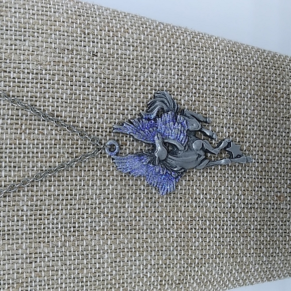 “JJ" Jonette Pewter Majesty Pegasus Necklace - Picture 3 of 7